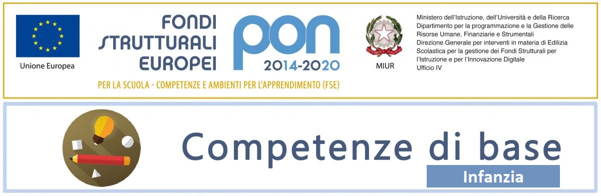 loghi pon 2014 2020 fse competenze di base infanzia